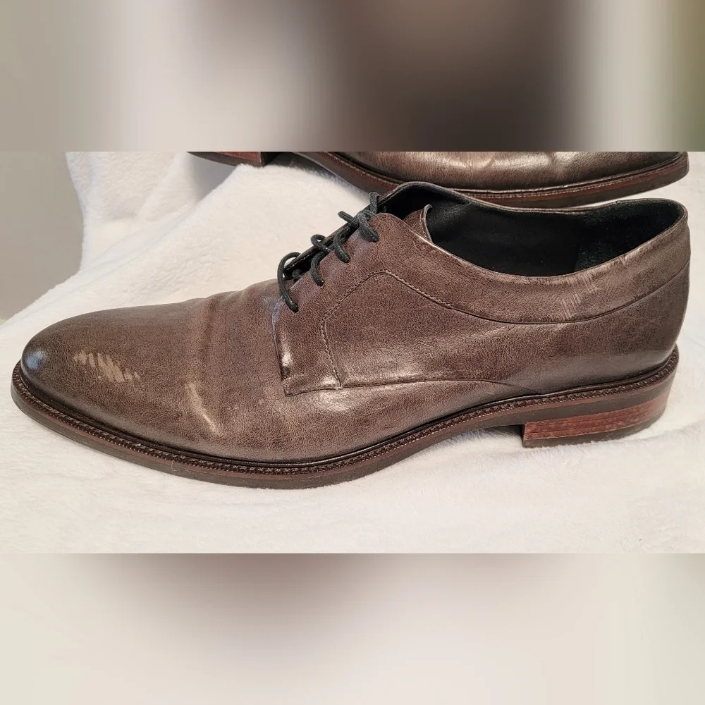 11 Cole Haan Limited Release Grand Os Leather Derby Oxfords C21453 Brown Gray